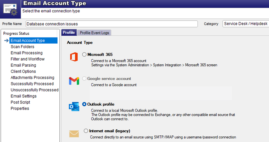Build email processing rules